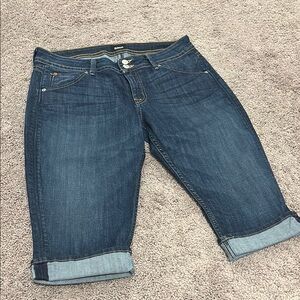 Hudson Jeans Blue Ankle Cropped Denim